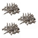 90pcs pickguard vis pour fender strat / tele electric guitar bass silver