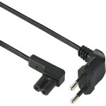 95511 power cable audio, video, radio, sonos play angled euro plug to double female plug type c7 1. 8 ...