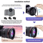 95mm vers objectif 77mm adaptateur d'objectif, pour objectif 95mm vers filtre 77mm adaptateur, compatible ...