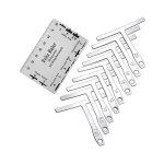 9pcs jauge de rayon de corde infrieure avec outil de mesure de rgle de hauteur de corde de guitare