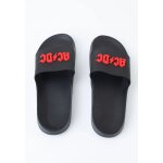 Ac / dc - red logo - tongues - noir - s - synthetic / synthetic / caoutchouc, synthtiques