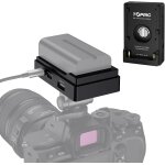 Acc04 - p plaque d'adaptateur de batterie np - f avec vis 1 / 4  - 20 compatible avec les batteries de ...