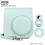 - accessoires pour appareil photo instax mini 7 + , sac de transport en pu, tui transparent, sangle ...