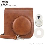 - accessoires pour appareil photo instax mini 7 + , sac de transport en pu, tui transparent, sangle ...