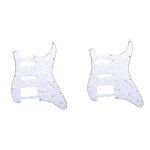Accessoires guitare guitare electrique pickguard couverture avant pickguard guitare electrique white ...