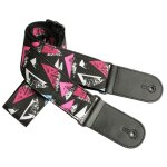 Accessoires d'instruments en tissu nylon, imprims brods, sangle de guitare de voyage portable, rsistante ...