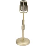 Accessoire de jouet de microphone vintage avec support, accessoire de microphone rtro pour la photographie, ...