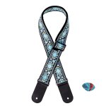 Accessoires musicaux brods a longueur rglable, sangle de guitare, tissage jacquard, ceinture d'paule, ...