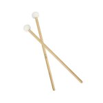 Accessoires de percussion s - 05 tte de feutre blanc timbales en bois marteau tambour de marche bague ...