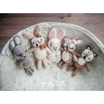 Accessoires de photographie pour nouveau - n, accessoires pour bb, animaux mignons, laine et beurre ...