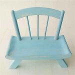 Accessoires de photographie pour nouveau - n, chaise en bois vintage, lit, meubles pour bb, prise ...