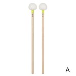 Accessoires pour tête de batteur, 1 paire de baguettes en bois poli, maillets a percussion 39cm, feutres ... Accessoires pour tête de batteur, 1 paire de baguettes en bois poli, maillets a percussion 39cm, feutres ...