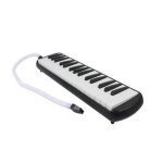 Accord�on melodica - 32 touches, noir, instrument de musique d�butant de black