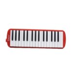 Accord�on melodica - 32 touches, rouge, instrument de musique d�butant de red