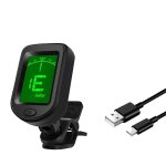 Accordeur electronique a pince pour guitare, basse, ukull, violon, mandoline, banjo pour tous les instrument ...