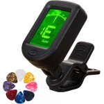 Accordeur guitare clip on, clip on tuner, accordeur de guitare acoustique, avec 8 palettes de guitare ... Accordeur guitare clip on, clip on tuner, accordeur de guitare acoustique, avec 8 palettes de guitare ...