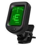 Accordeur a pince guitare accordeur instruments de musique 1 pcs 25g accessoires noir lcd pices numriques ...