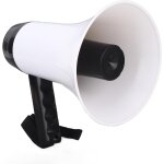 Acdsgd - m�gaphone portable bullhorn, enregistrement vocal de 300 secondes, batterie au lithium rechargeable ...