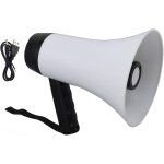 Acdsgd - m�gaphone portable bullhorn, haut - parleur m�gaphone de puissance 30 w, enregistrement 300s, ...