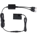 Ack - e6 dummy batterie dual usb power kit, coupleur dr - e6 dc pour canon eos 5ds, 5d r, 5d mark ii, ...
