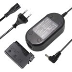 Ack - e8 alimentation ca de remplacement dr - e8 kit chargeur coupleur cc pour canon eos rebel t5i t4i ...