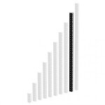 Adam hall - 61535b18 - profil� rack en acier 2 mm, 18u