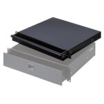 Adam hall 87401 e - tiroir rackable 19  1u - acier 1, 2 mm - charge max 20 kg - non verrouillable