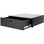 Adam hall 87403a tiroir rack 3u en aluminium avec serrure