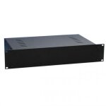 Adam hall - 87408v - bo�tier rack 19  vide 2u avec fentes a�ration