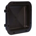 Adam hall - cuvette arri�re en plastique pour montage poign�e - noire