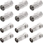 Adaptateur d'antenne, 12 pcs sat adaptateurs d'antenne câble pour satellite tv lecteurs dvd, adaptateur ... Adaptateur d'antenne, 12 pcs sat adaptateurs d'antenne câble pour satellite tv lecteurs dvd, adaptateur ...