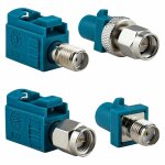 Adaptateur d'antenne d'autoradio fakra z femelle vers sma - convient pour voiture, camion, suv, cble ...