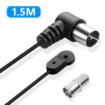Adaptateur d'antenne fm 75ohm unrhhifi, radio intrieure, connecteur mle, rcepteur stro domestique, ...