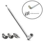 Adaptateur pour antenne radio fm, 3. 5mm, vis tlescopique de remplacement, connecteur mle de type f, ...