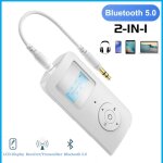 Adaptateur audio sans fil 2 en 1, bluetooth 5. 0, rcepteur - metteur, prise aux 3. 5mm, pour tlvision, ...