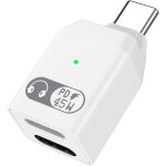 Adaptateur audio usb c vers lightning, adaptateur 2 - en - 1 lightning a usb c pour ecouteurs avec charge ...