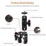Adaptateur de bras magique pour appareil photo reflex numrique , montage super rinitialisation, griffes ...