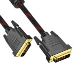 Adaptateur de cble dvi - dvi - d mle dual link - convertisseur de cble vido pour moniteur, pc, tv, ...