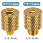 Adaptateur camra 1 / 4  a 3 / 8  convertisseur pour trpieds, monopods, rotules, flash lights, reflex ...