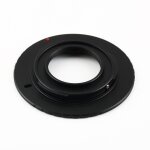 Adaptateur de camra en aluminium anodis noir, anneau de conversion pour olympus pm1 c, objectif  micro ...