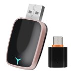 Adaptateur carplay android auto sans fil filaire vers sans fil 2 en 1 mini car ai box plug and play applic ...