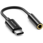 Adaptateur casque 10cm usb c vers jack 3, 5mm aux - compatible avec apple samsung google huawei xiaomi ...