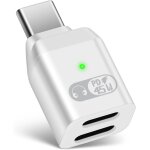 Adaptateur chargeur usb c vers usb c, convertisseur usb c mâle vers ecouteurs lightning femelle pour ... Adaptateur chargeur usb c vers usb c, convertisseur usb c mâle vers ecouteurs lightning femelle pour ...