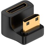 Adaptateur coud 8k mini hdmi u uhd2. 1 mini hdmi mle vers mini hdmi femelle 180 connecteur bas cran ...