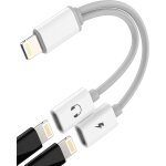 Adaptateur double lightning vers ecouteur et chargeur jack(2 en 1)pour iphone 14 13 ecouteurs audio auxiliaire ...
