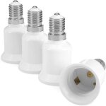 Adaptateur de douille 4x - convertisseur de douille e14 vers e27 - adaptateur de douille de lampe  culot ...