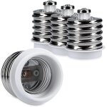 Adaptateur de douille 4x - convertisseur de douille e40 vers e27 - adaptateur de douille de lampe à culot ... Adaptateur de douille 4x - convertisseur de douille e40 vers e27 - adaptateur de douille de lampe à culot ...