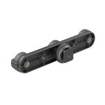 Adaptateur de griffe porte - accessoire triple pour appareil photo - alliage d'aluminium, noir