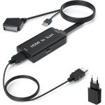 Adaptateur hdmi peritel avec cbles hdmi, convertisseur hdmi vers pritel full hd 1080p convertisseur ...