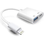 Adaptateur lightning vers usb pour appareil photo avec port de charge, cble usb 3. 0 certifi apple ...